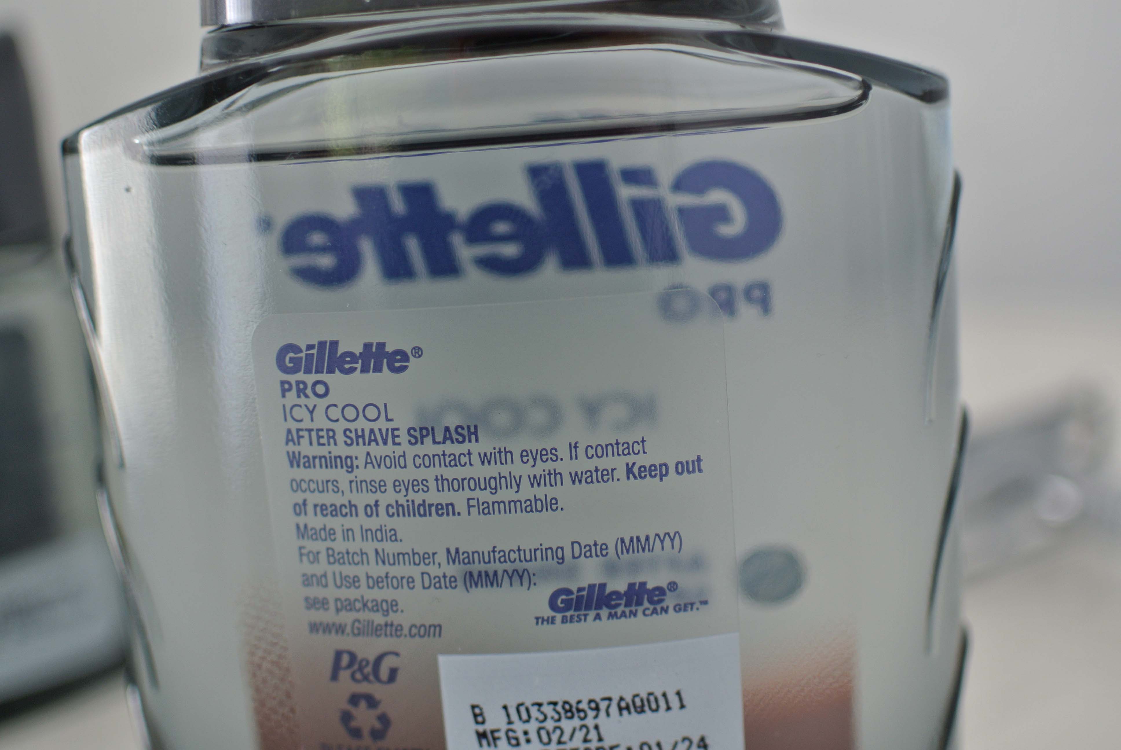 
Gillette Icy Cool Label
