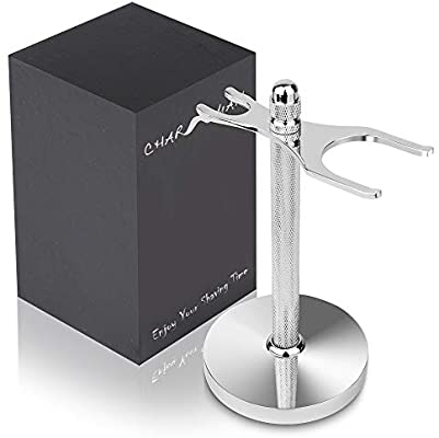 
CHARMMAN Safety Razor and Shaving Brush Stand with Wide Openings
