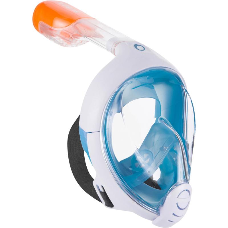 Enhanced Anti-Fog and Anti-Leak New Version ME MARTIAN ELITE Tribord/Subea Easybreath Full Face Snorkel Mask with Camera Mount or Waterproof earplug