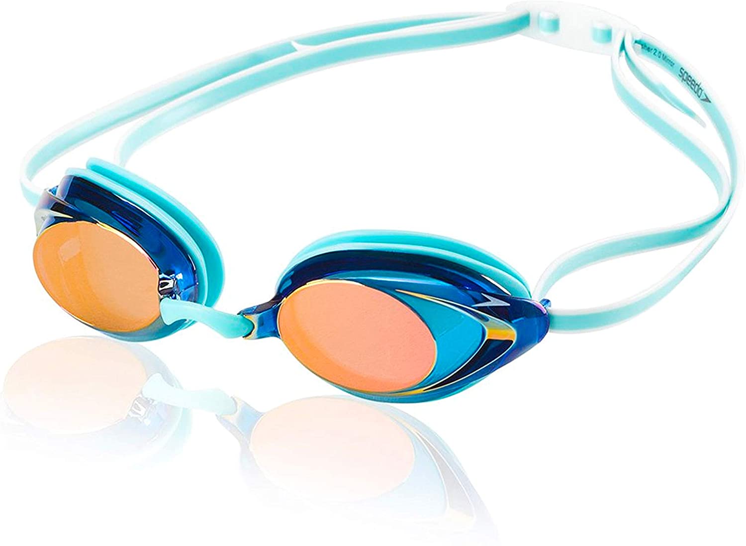 Speedo Adult Jet Mirror Senior Orange Swimming Goggles Clearance Discount 
